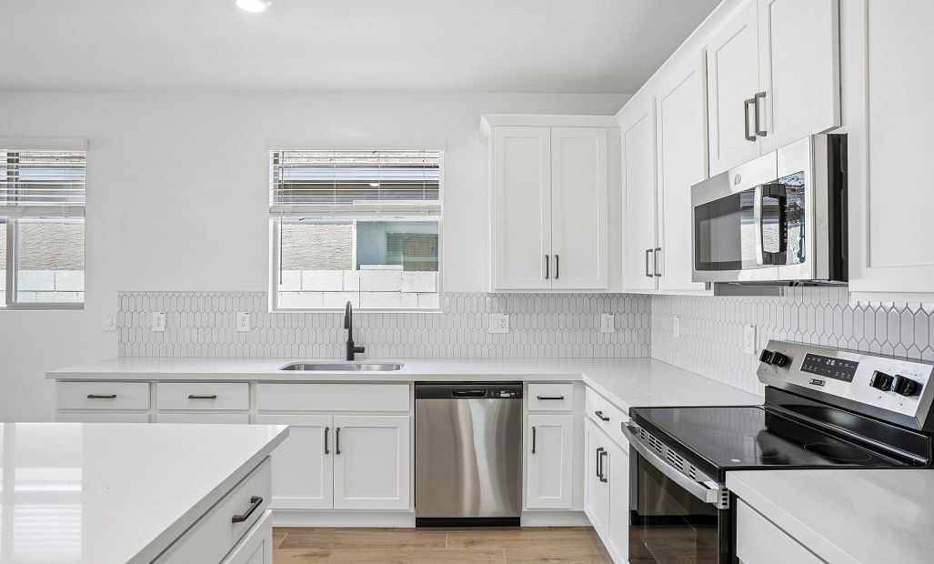 Kitchen featuring the Harmony Collection. Not actual home, finishes and options may vary.
