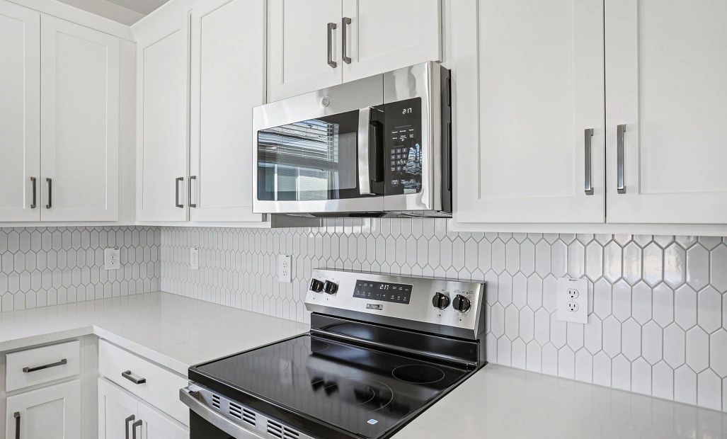 Kitchen featuring the Harmony Collection. Not actual home, finishes and options may vary.