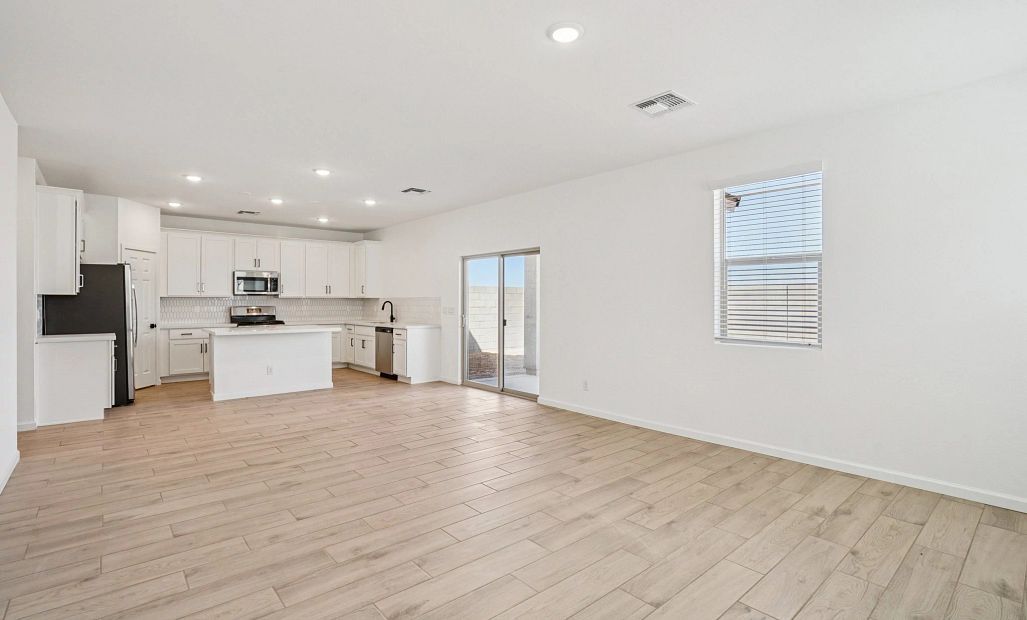 Kitchen and Great Room - Not actual home - Floorplan Demonstration only