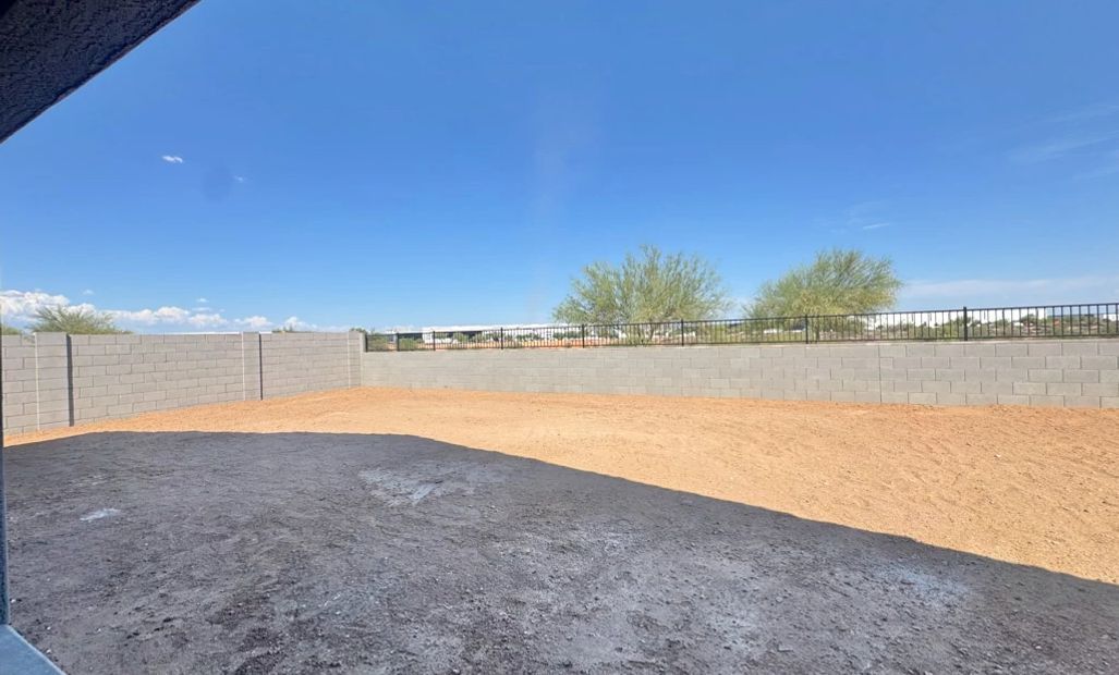 Large backyard