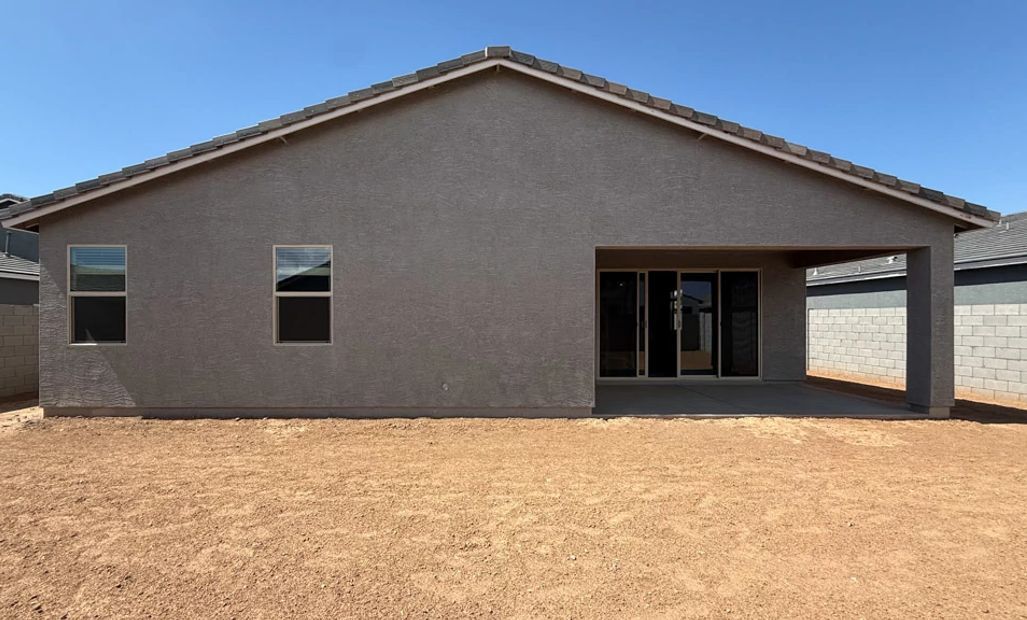 Back exterior elevation