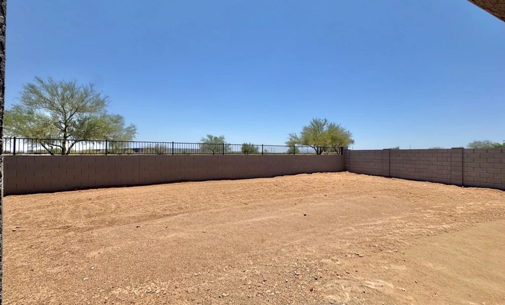 Large backyard