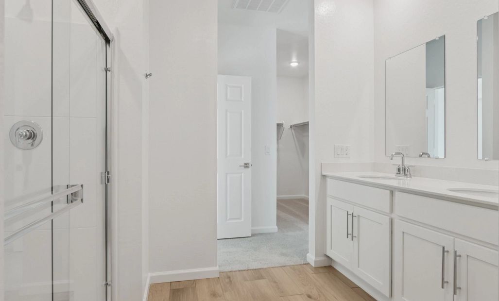Coastal Collection Bathroom Finishes - not actual home, finishes may vary