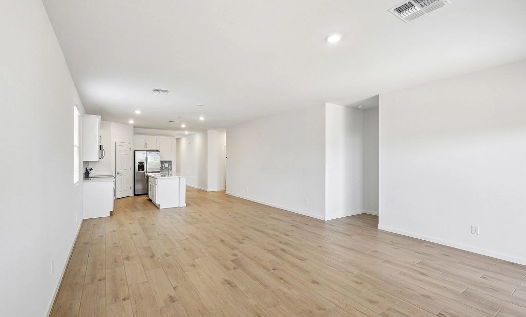 Great room and kitchen