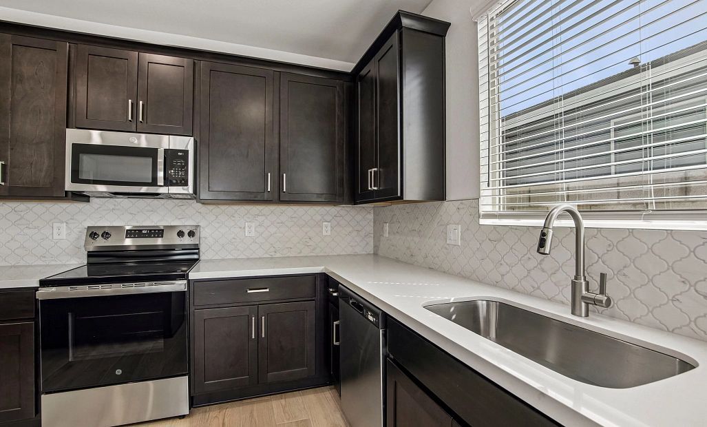 Kitchen featuring the Roosevelt Collection. Not actual home, finishes may vary.
