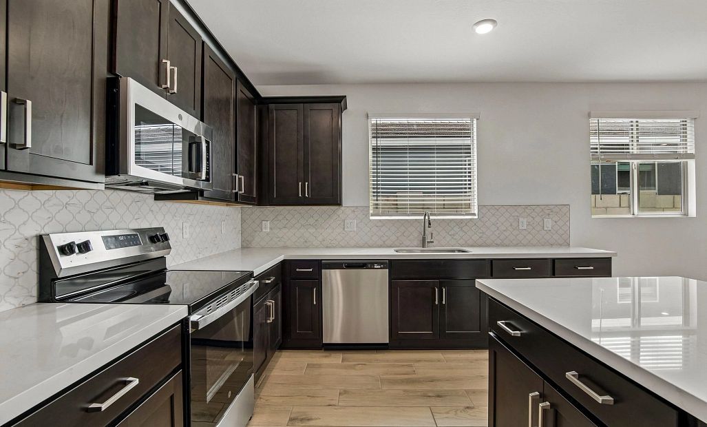 Kitchen featuring the Roosevelt Collection. Not actual home, finishes may vary.