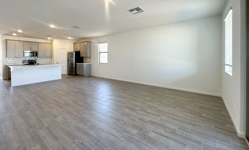 Great room and kitchen