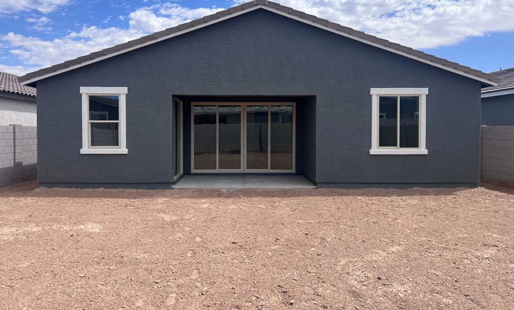 Back exterior elevation