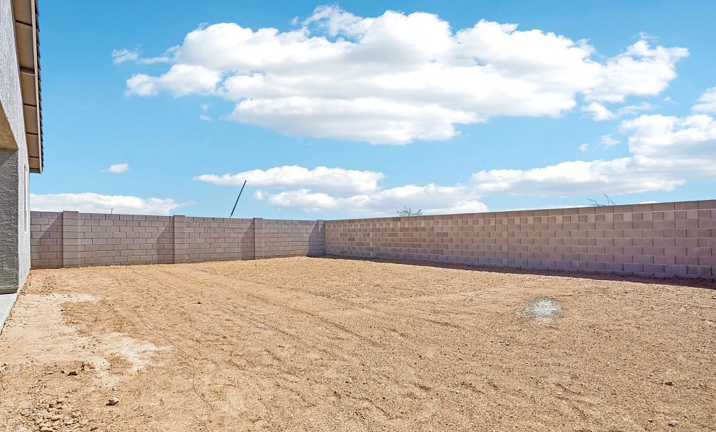 Large backyard