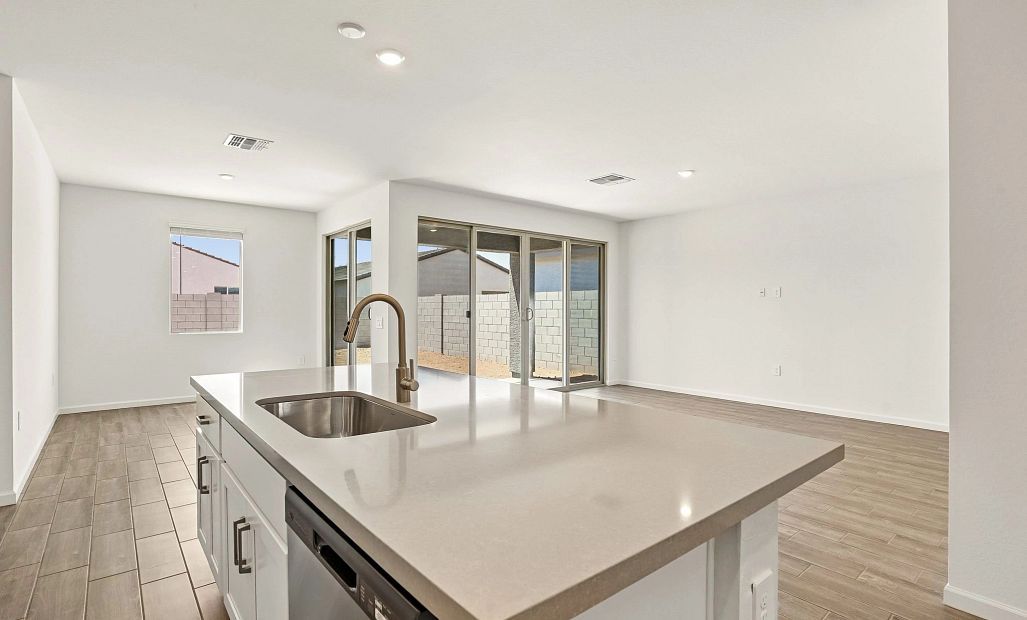Dining, kitchen and great room