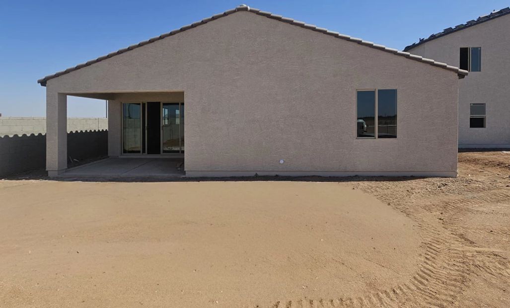 Back exterior elevation