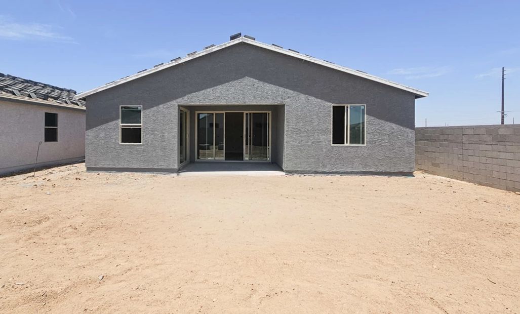 Back exterior elevation
