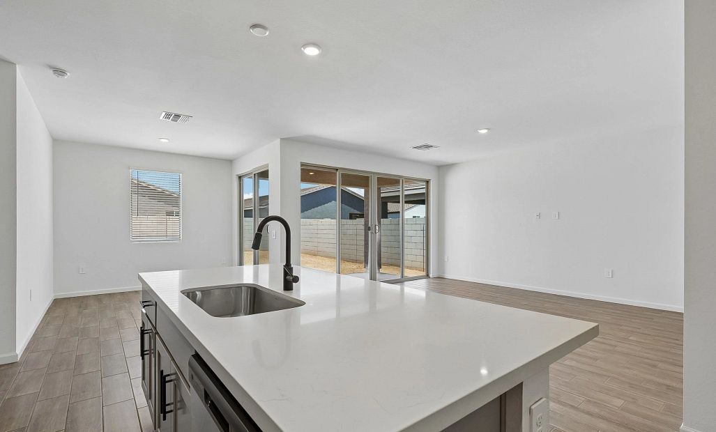 Dining, kitchen and great room