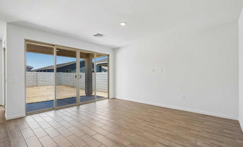 Great room with 4 panel slider option