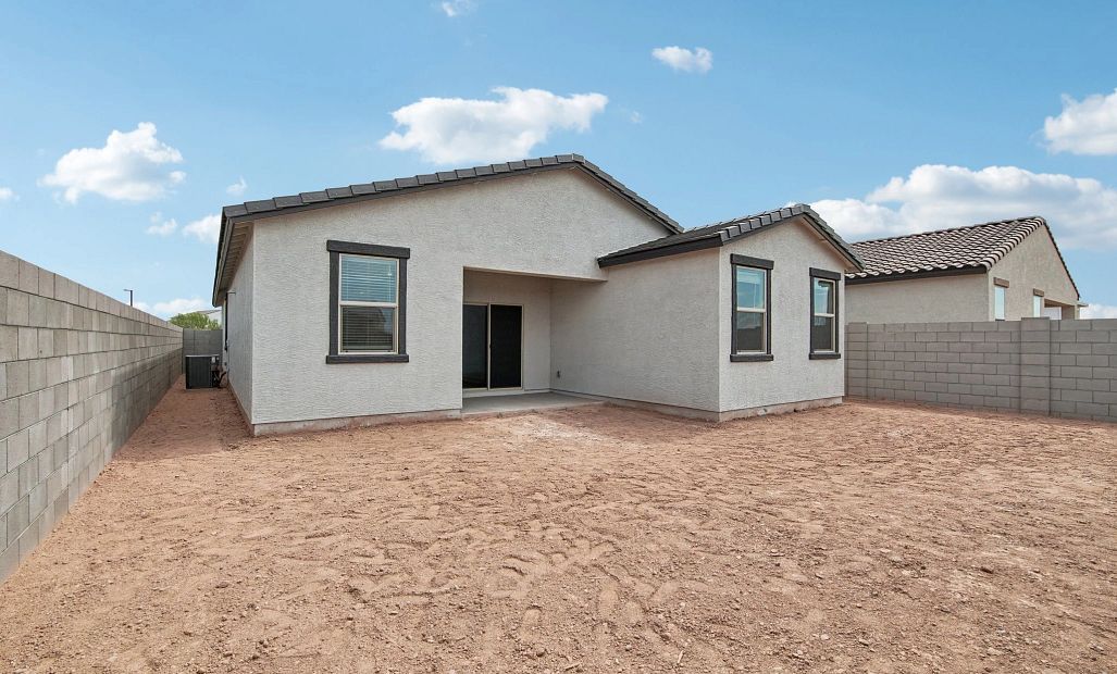 Back exterior elevation