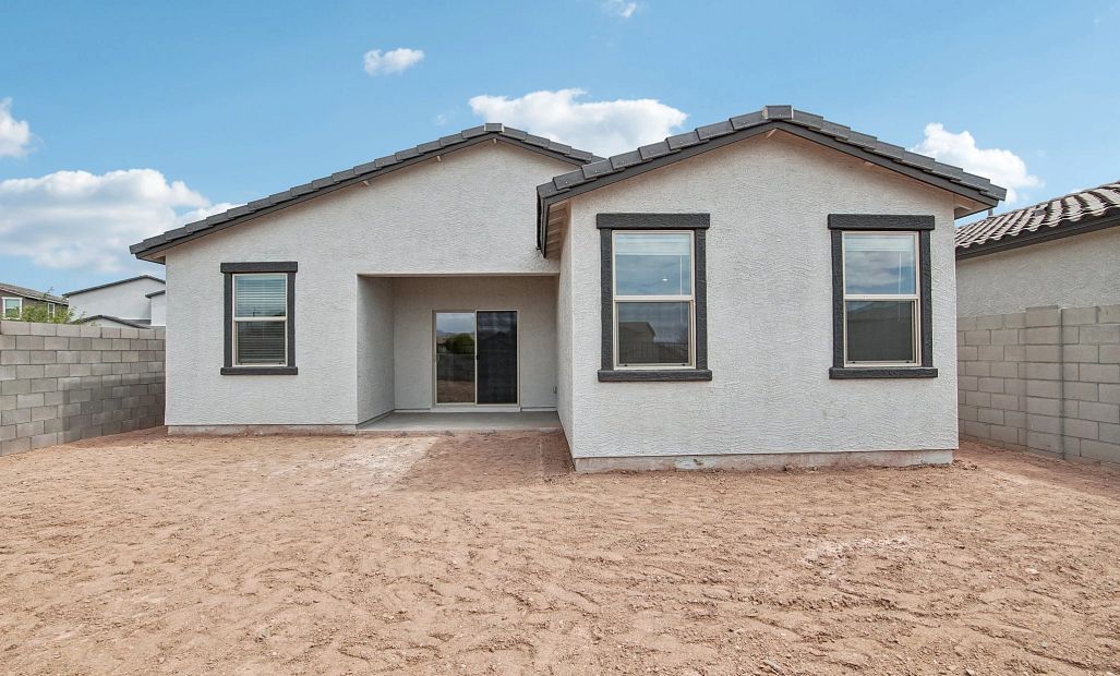 Back exterior elevation