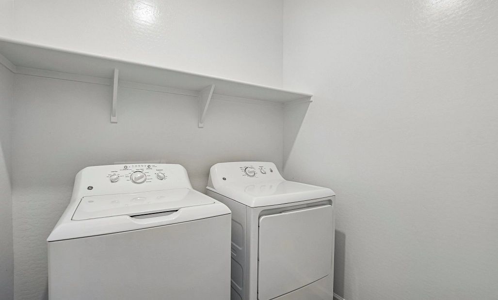 Laundry room. Representative images and renderings are for illustrative purposes. Actual structural