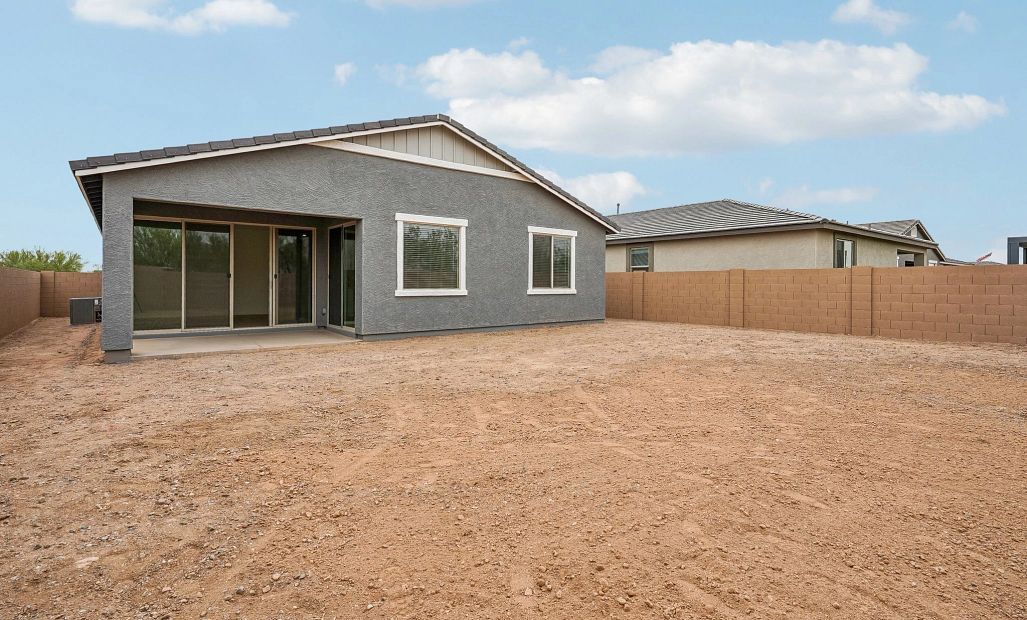 Back exterior elevation