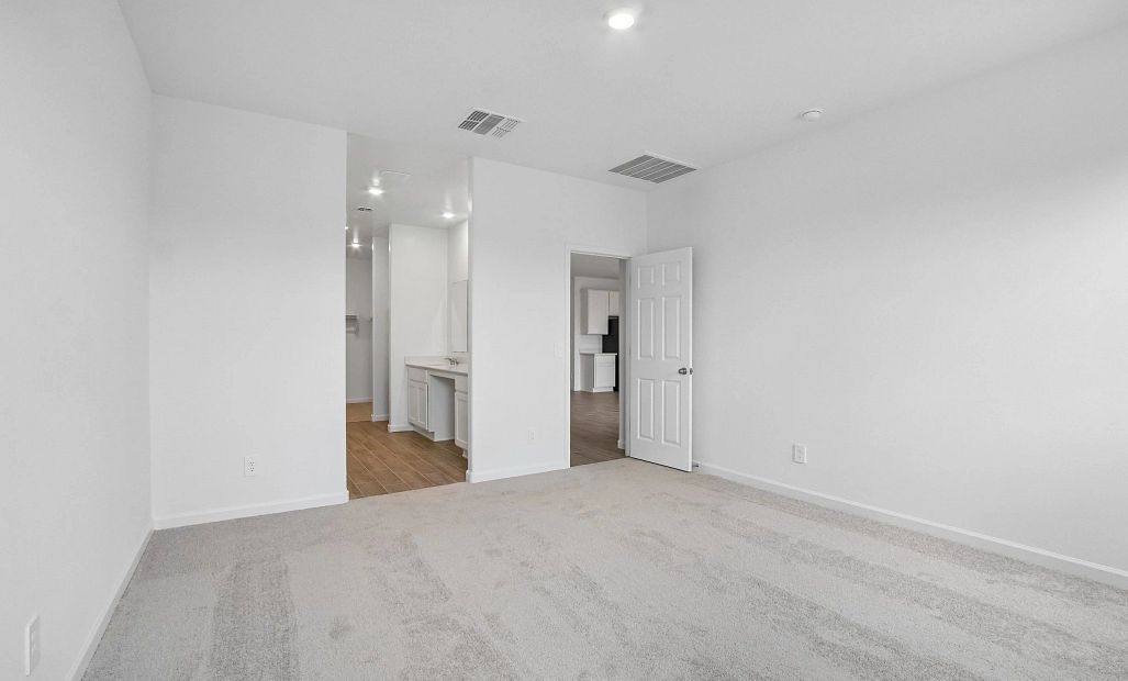 Primary suite. Representative images and renderings are for illustrative purposes. Actual structural