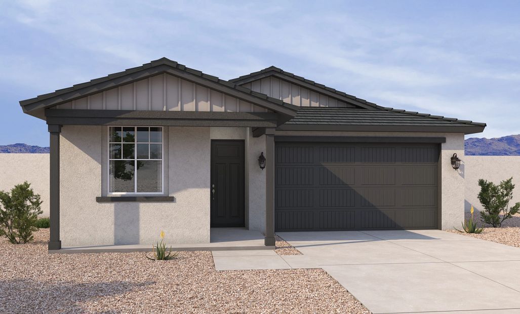 Exterior elevation rendering. Representative images and renderings are for illustrative purposes.
