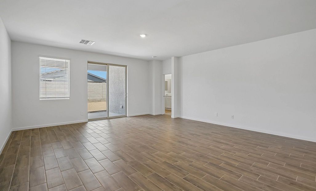 Great room. Representative images and renderings are for illustrative purposes. Actual structural