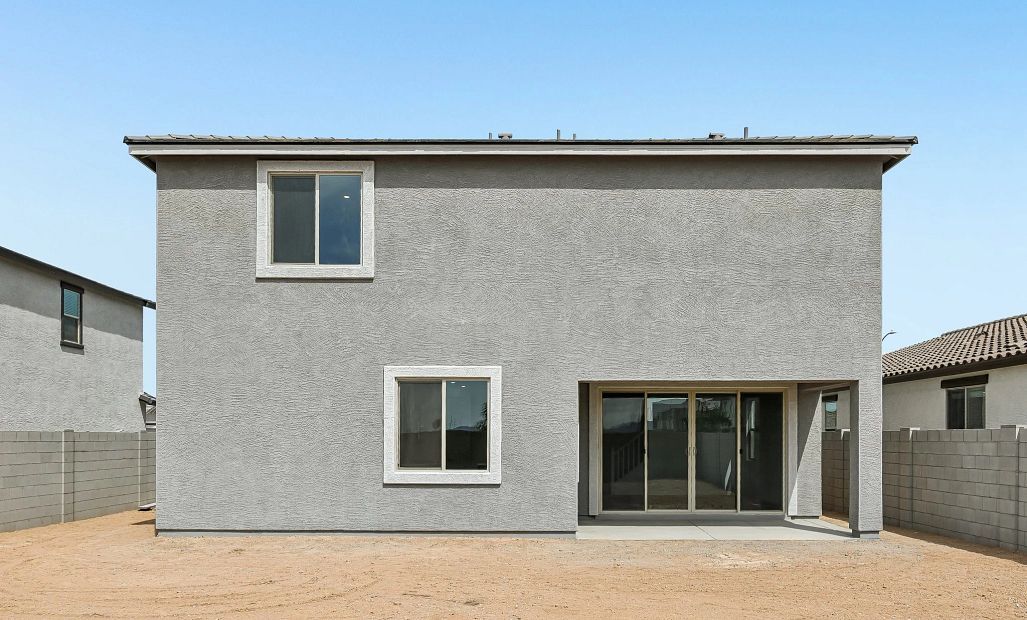 Back exterior elevation