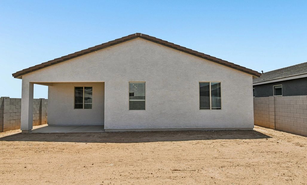 Back exterior elevation