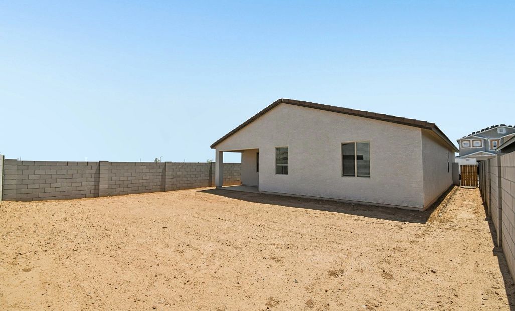 Back exterior elevation