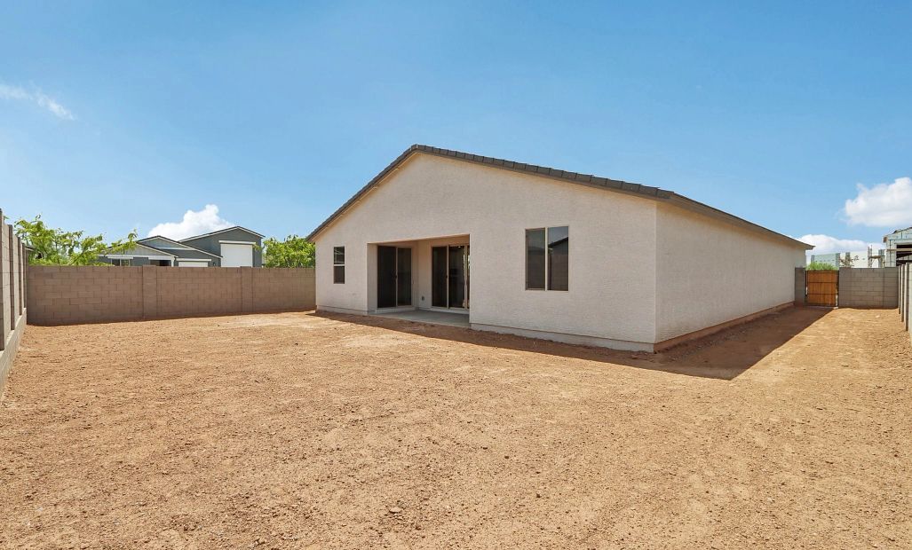 Back exterior elevation