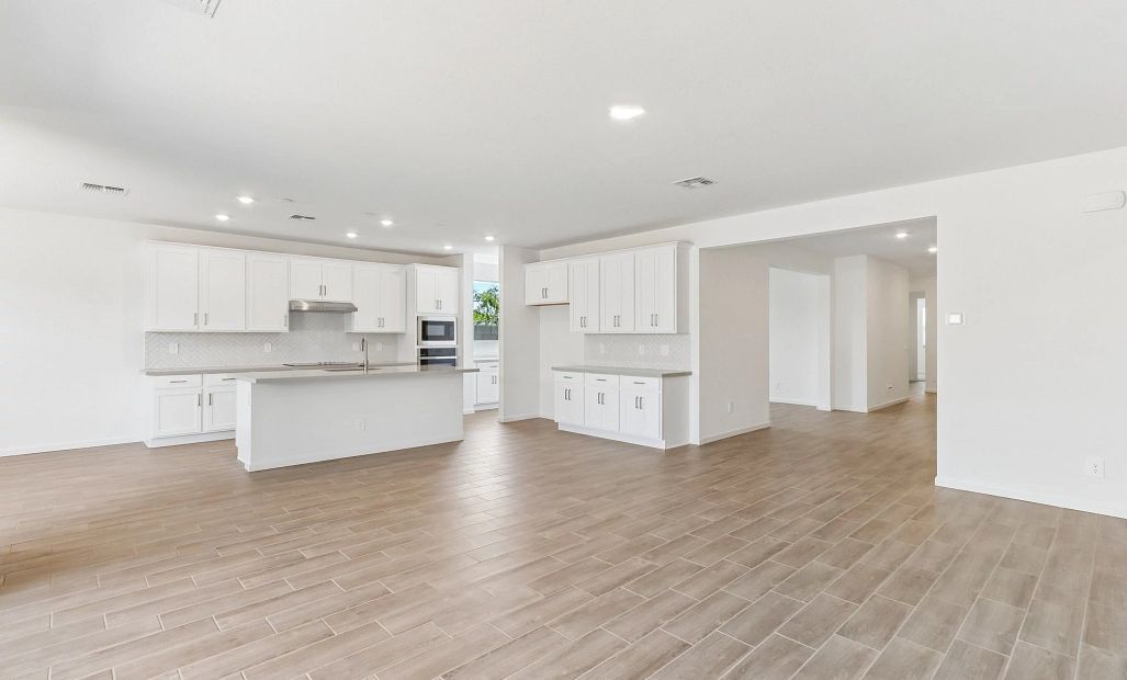 Great room and kitchen