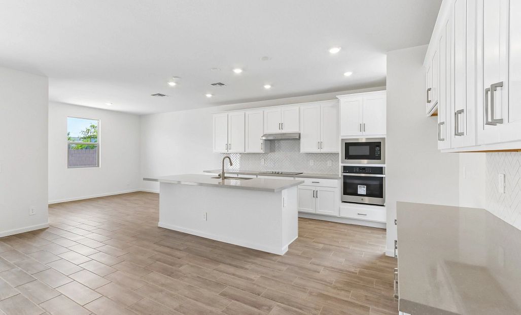 Gourmet kitchen and dining nook