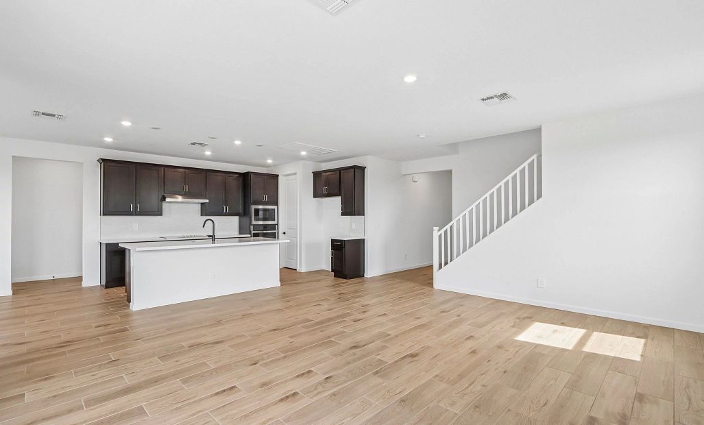 Great room and kitchen