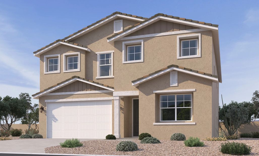 Exterior elevation rendering. Representative images and renderings are for illustrative purposes.
