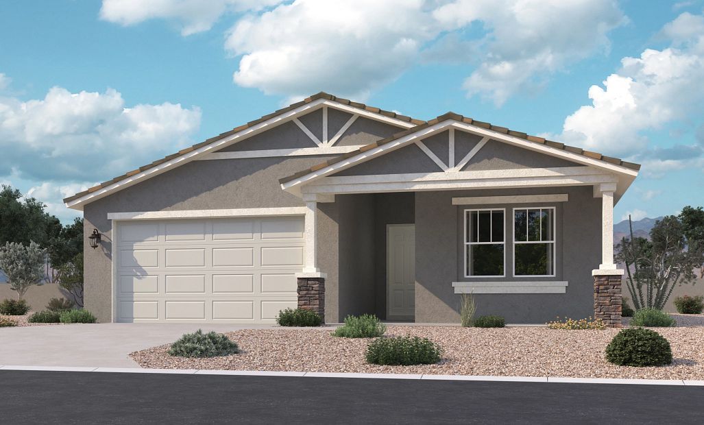 Exterior elevation rendering. Representative images and renderings are for illustrative purposes.
