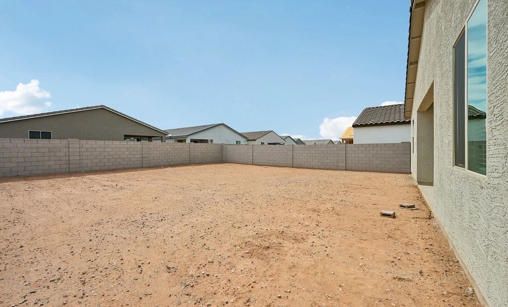 Large backyard