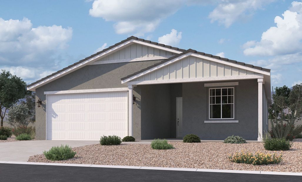 Exterior elevation rendering. Representative images and renderings are for illustrative purposes.