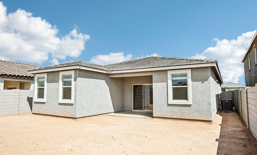 Back exterior elevation