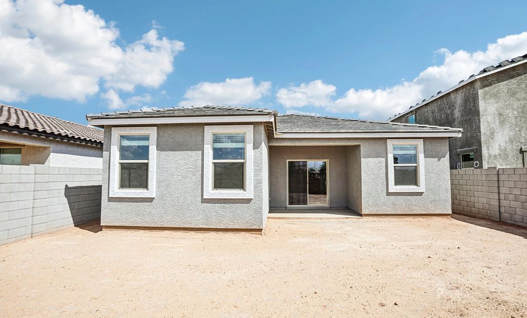 Back exterior elevation
