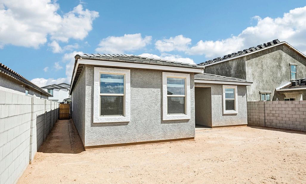 Back exterior elevation