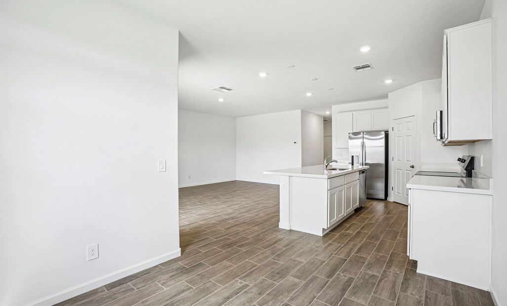 Dining into kitchen and great room