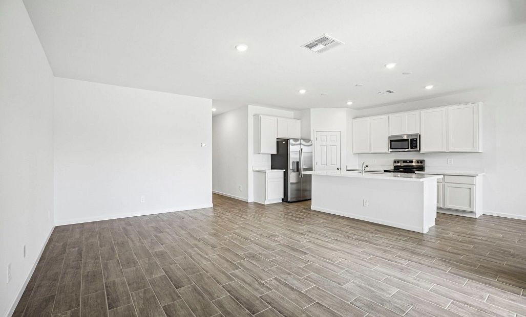 Great room and kitchen