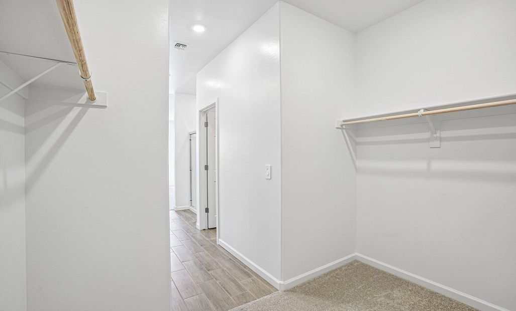 Primary walk in closet