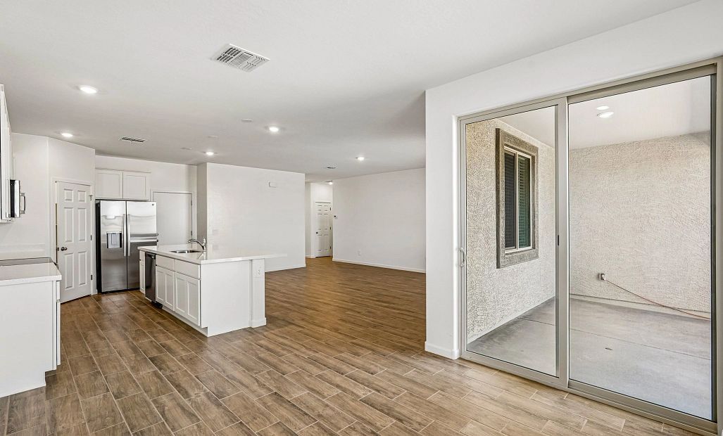 Dining into kitchen and great room