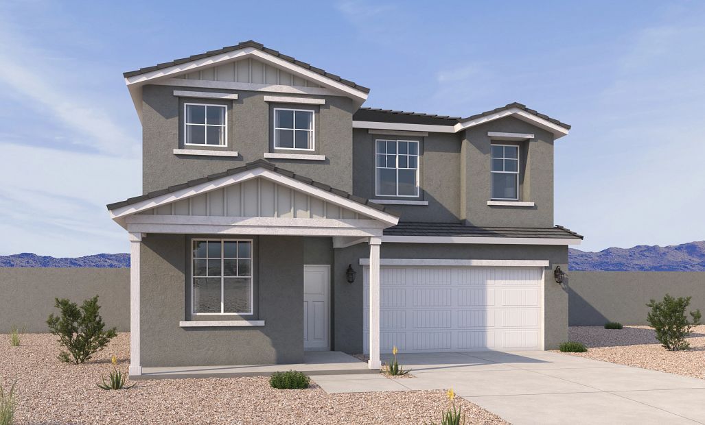 Exterior elevation rendering. Representative images and renderings are for illustrative purposes.