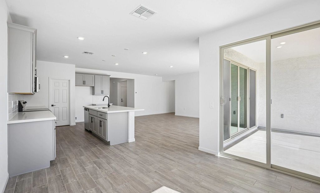 Dining, kitchen and great room