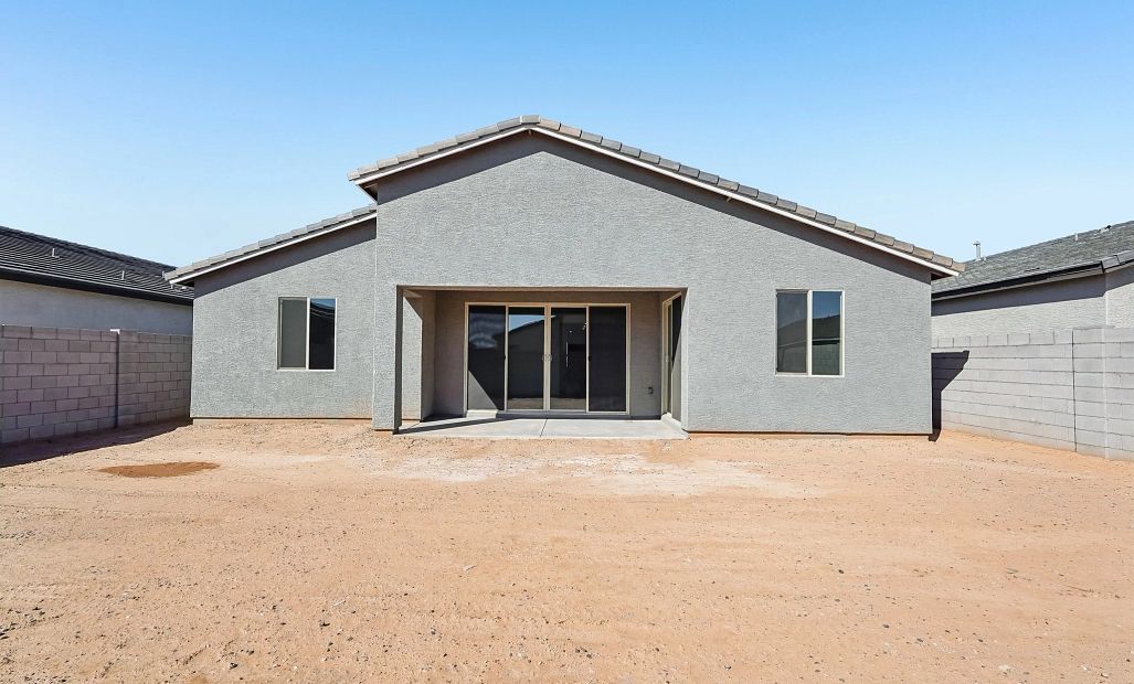 Back exterior elevation
