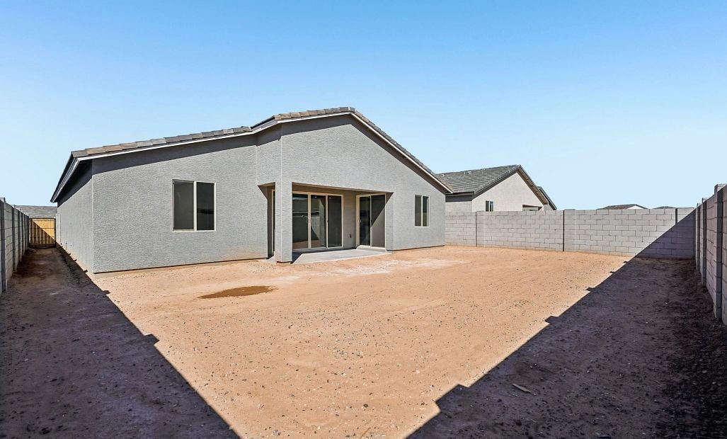 Back exterior elevation