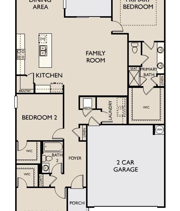 Cedars of Cane Ridge | 55+ Community - Hawking II Plan Image 1