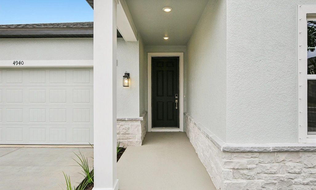 Hawkins covered front porch