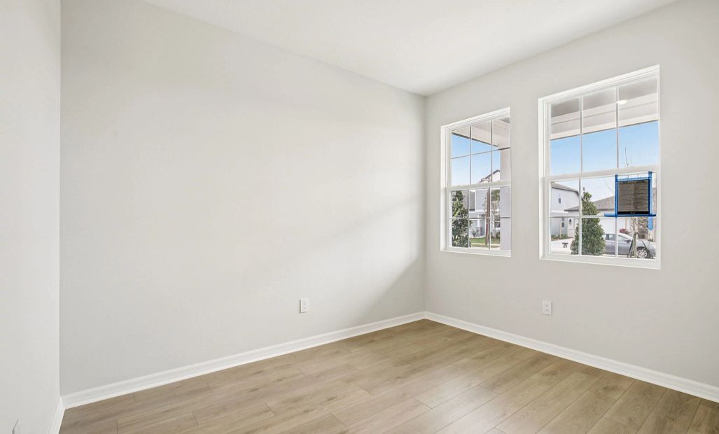 Spacious flex room off the front of the home